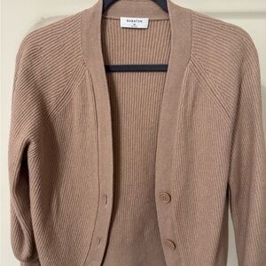 Babaton Women's Brown Cardigan Sweater